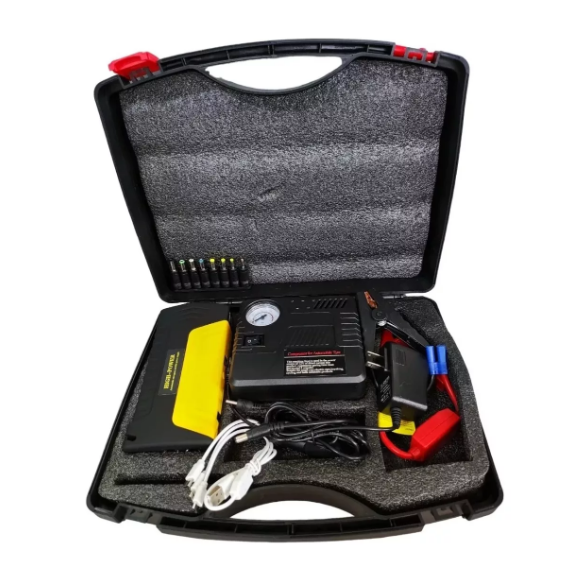 PARTIDOR BATERIA AUTO + INFLADOR DE RUEDA