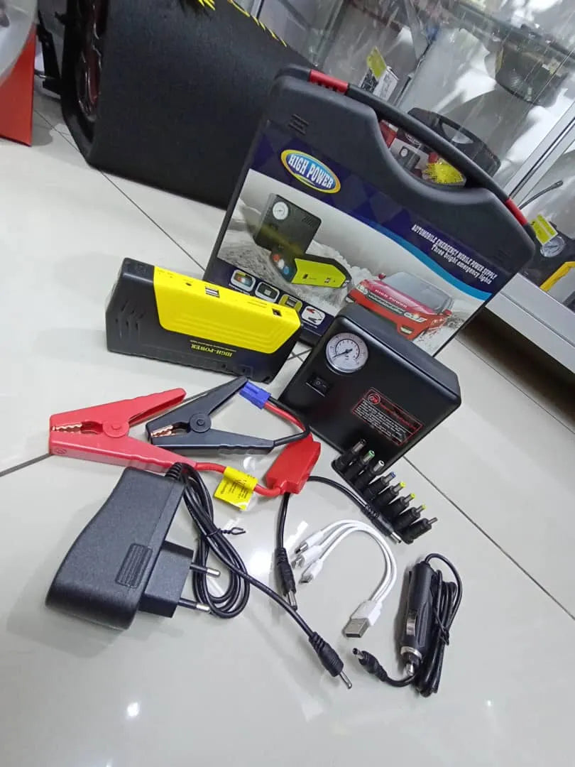 PARTIDOR BATERIA AUTO + INFLADOR DE RUEDA