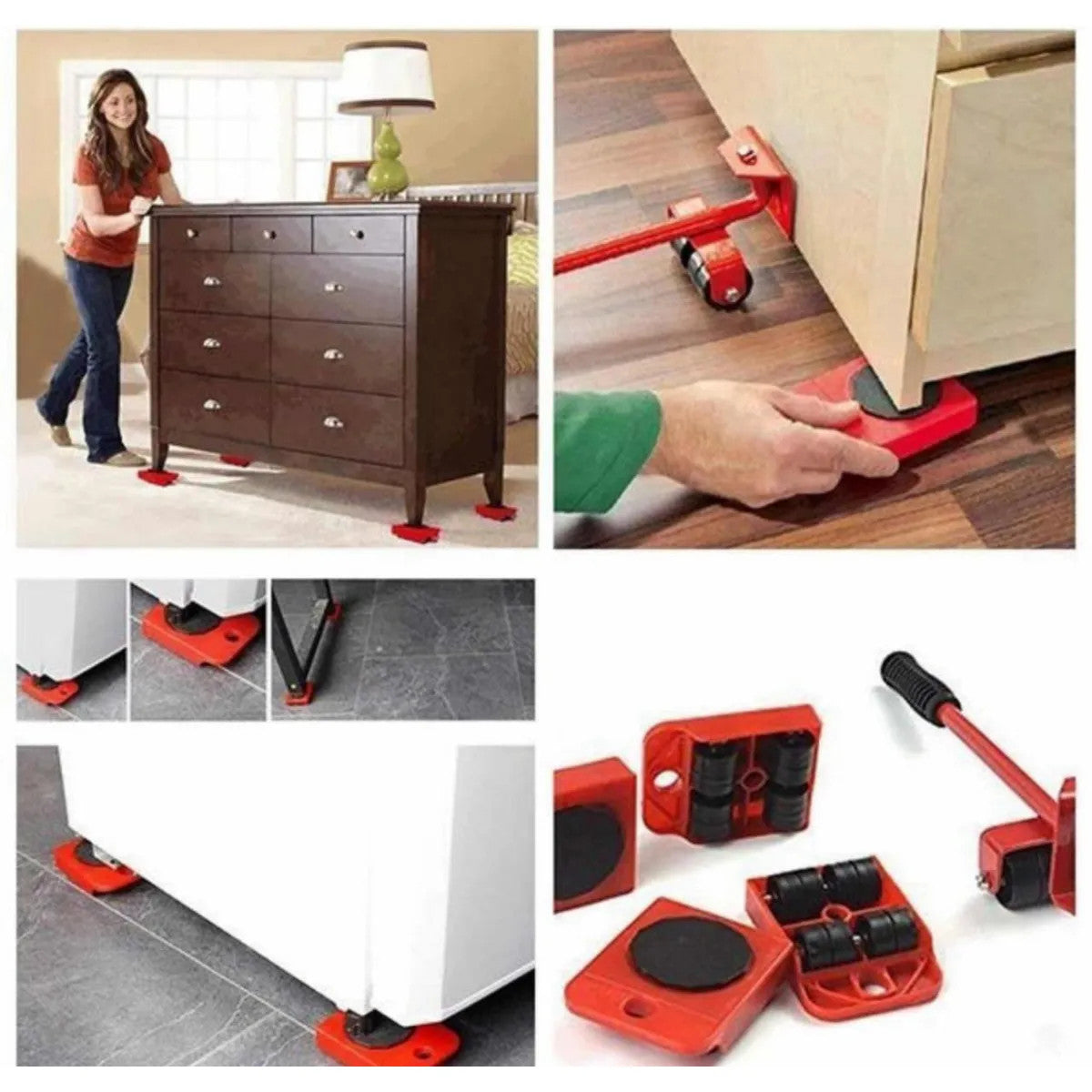 SISTEMA DE TRANSPORTE DE MUEBLES 4 PCS