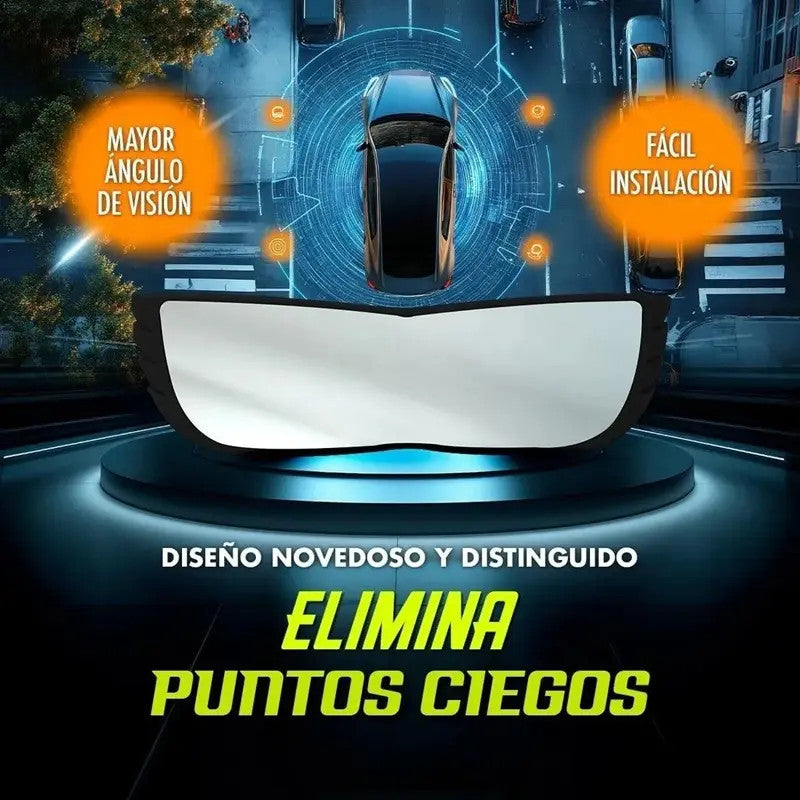 ESPEJO RETROVISOR GRAN ANGULAR PARA AUTO