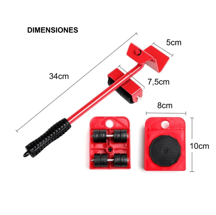 SISTEMA DE TRANSPORTE DE MUEBLES 4 PCS