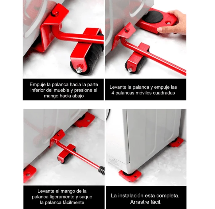 SISTEMA DE TRANSPORTE DE MUEBLES 4 PCS