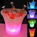 CUBETA HIELERA CON LUZ LED Y PARLANTE